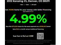 Seller financing is available for this one bed, one bath home in Denver, CO with rates as low as 4.99% at 2512 Kensing Ct, Denver, CO 80211