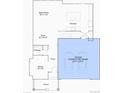 Layout showcasing an open-concept kitchen, great room, study, nook and an extended 2-bay garage at 164 Baler Ct, Brighton, CO 80601