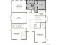 Upstairs floor plan with primary bedroom with ensuite bath, two more bedrooms, loft, and laundry room at 1361 Lumber Ridge N Cir, Erie, CO 80516