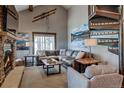 Inviting living room with a fireplace and comfortable seating arrangement at 107 Ski Watch Rd # 32, Breckenridge, CO 80424