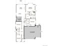 Detailed floor plan highlighting the layout of the home, including bedrooms, kitchen, living spaces, and 3-car garage at 2657 Sawyer Ln, Erie, CO 80026