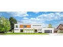 Modern two-story home features a sleek design, contemporary windows, and well-maintained landscaping at 1 S Forest St, Denver, CO 80246