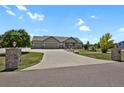 Beautiful single-story home with manicured lawn and decorative stone entrance pillars at 4714 Carmichael Ct, Brighton, CO 80603