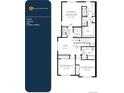 Second floor plan showing three bedrooms, two baths, and a loft at 3875 W 82Nd Ln, Westminster, CO 80031