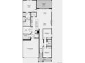 Detailed floor plan showcasing the layout of this inviting new home, including the bedrooms, kitchen and patio at 3411 N Denali St, Aurora, CO 80019