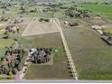 Aerial view of property with white boundary lines to denote property boundaries at 2610 W County Road 4, Berthoud, CO 80513