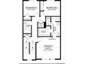 Floorplan showing the owner's suite, two bedrooms, two baths, laundry, and walk-in closet at 14269 Currant St, Broomfield, CO 80020