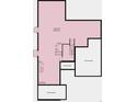Floorplan showcasing unfinished basement with layout for future development of utilities, stairs, windows, and unfinished space at 1672 Fox Trotter Pt, Castle Rock, CO 80104