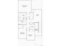 Second story floor plan with owner's suite, two bedrooms, two baths, laundry room and loft space at 6741 Arbor E Blvd, Thornton, CO 80602