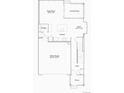 Layout of the home's first floor, featuring a great room, kitchen, garage, nook, foyer, and porch at 6741 Arbor E Blvd, Thornton, CO 80602