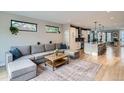 Cozy living room with hardwood floors, stylish decor, and an open floor plan at 3911 Mariposa St, Denver, CO 80211