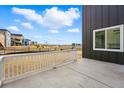 Enjoy the neighborhood view from your private patio space at 17747 Prairie Peak Trl, Parker, CO 80134