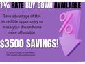 Ad offering $3500 savings with 1% rate buy-down available on a new home with preferred lender at 10176 Park Meadows Dr # 2408, Lone Tree, CO 80124