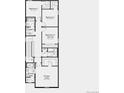 Layout of the primary suite, bedrooms and laundry on the second floor of the home at 23782 E 33Rd Pl, Aurora, CO 80019