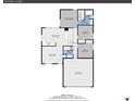 Detailed floorplan showing layout of the entire home, including garage, bedrooms, and baths at 8754 Snowbird Way, Parker, CO 80134