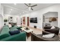 Spacious living room with hardwood floors and a comfortable seating arrangement at 3445 N Clay St, Denver, CO 80211