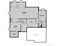 Basement floor plan featuring a recreation room, flex room, bedroom 6, bath, and storage at 4949 Hickory Oaks St, Castle Rock, CO 80104