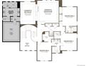 Second floor plan featuring an owner's retreat, owner's bedroom, bedrooms 2-4, and 2 baths at 4949 Hickory Oaks St, Castle Rock, CO 80104