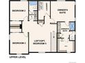 Upper level floor plan with owner's suite, bedrooms, and laundry room at 1465 Bloom St, Brighton, CO 80601