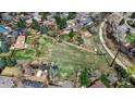 An aerial shot of the property, showing a large backyard at 6196 S Rosewood Dr, Littleton, CO 80121