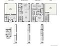 Detailed floor plan showcasing the layout of each level, including roof deck and optional study at 14225 Currant St, Broomfield, CO 80020