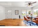 Bright living room with hardwood floors, modern furniture, and lots of natural light at 951 S Osage St, Denver, CO 80223