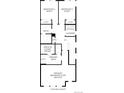 Third floor floorplan featuring primary bedroom suite, two additional bedrooms, shared bath, and laundry at 6295 N Kirk St, Aurora, CO 80019