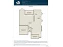 Basement floorplan showing the layout with an unfinished basement, patio slab, and garage slab at 8440 Silverton Ln, Littleton, CO 80125