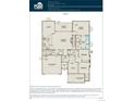 Detailed floorplan showcasing the layout of the home including the gathering room, kitchen, bedrooms, and garage at 8440 Silverton Ln, Littleton, CO 80125