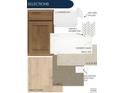 Elegant kitchen and bathroom selections including cabinets, countertops, tile and vinyl plank flooring at 8440 Silverton Ln, Littleton, CO 80125
