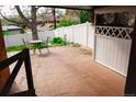 Spacious back patio, perfect for outdoor seating and entertaining at 5431 S Hickory St, Littleton, CO 80120