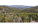 Breathtaking mountain and forest views from the location of the home at 356 Castlewood Dr, Evergreen, CO 80439