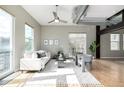 Bright living room with large windows, white sofa, and contemporary furnishings, creating a relaxing atmosphere at 2501 15Th St # 2C, Denver, CO 80211
