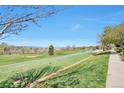 Scenic view of a lush green golf course and grassy landscape on a clear sunny day at 6406 Silver Mesa Dr # F, Highlands Ranch, CO 80130