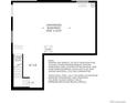 Floor plan of the unfinished basement with optional window and ample storage at 6331 Las Palmas Pt, Parker, CO 80134