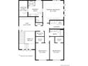 Upstairs floor plan showing bedrooms, primary bath, and laundry room at 6331 Las Palmas Pt, Parker, CO 80134