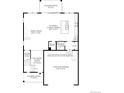 Layout of the home's first floor, including kitchen/casual dining, great room, powder room, and two-car garage at 6331 Las Palmas Pt, Parker, CO 80134