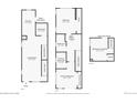 Detailed floor plan showcasing the layout with the kitchen, living room, and bedrooms at 2012 W 46Th Ave, Denver, CO 80211
