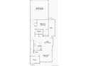 First floor plan featuring a great room, nook, kitchen, bedroom, and a 2-bay garage at 15218 Detroit St, Thornton, CO 80602