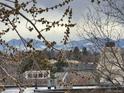 Scenic view of mountains from the home's exterior, framed by trees and rooftops, showcasing the property's beautiful location at 7255 E Quincy Ave # 309, Denver, CO 80237