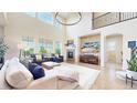 Comfortable living room with a fireplace, ample seating, and natural light, perfect for relaxation and gatherings at 5932 Eldora St, Golden, CO 80403