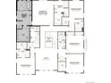 Second floor floorplan featuring primary bedroom, loft and three additional bedrooms with ensuite baths at 5485 Riverbend Ave, Firestone, CO 80504