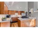 Modern kitchen with stainless steel appliances and granite countertops at 4861 Curie Ct, Boulder, CO 80301
