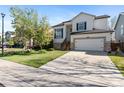 Beautiful two-story home with well-kept lawn, stone accents, and a convenient two-car garage at 8864 S Field Ct, Littleton, CO 80128