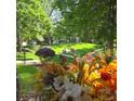 Scenic view of a lush common area with mature trees, manicured lawns, and inviting walking paths at 1755 S Pitkin St # B, Aurora, CO 80017