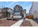 Charming two-story home features a modern exterior, well-maintained landscaping, and a welcoming entrance at 23920 E 34Th Ave, Aurora, CO 80019