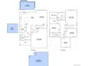 Detailed floor plan showcasing the layout of the home, including bedrooms, kitchen, and living areas at 686 N Clubview St, Watkins, CO 80137