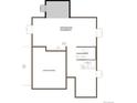 Floor plan showcasing an unfinished basement with potential for customization at 7066 E 126Th Pl, Thornton, CO 80602