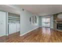 Laundry area with washer, dryer, and shelving at 8335 Fairmount Dr # 3-201, Denver, CO 80247