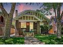 Charming brick home with landscaped yard and inviting front porch, surrounded by mature trees at 2683 Bellaire St, Denver, CO 80207